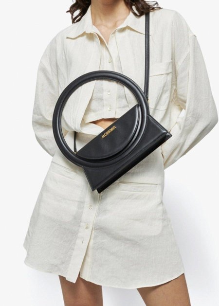 شنطة - JACQUEMUS le Sac Rond / شامل علبة الشركة - اسود