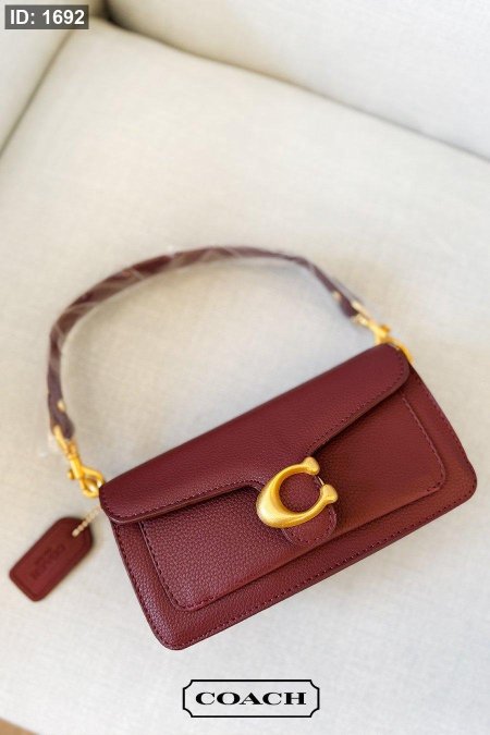 شنطة - COACH Mini  - خمري بدون لمعة