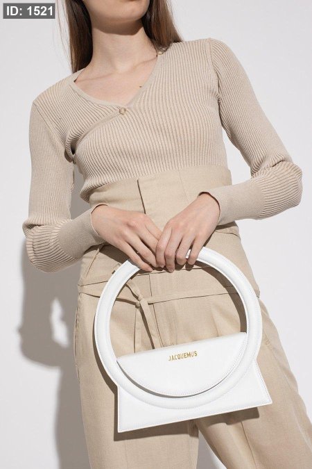 شنطة - JACQUEMUS le Sac Rond / شامل علبة الشركة - ابيض